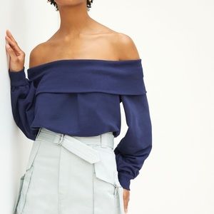 NWT Anthropologie Maeve off the shoulder pullover!